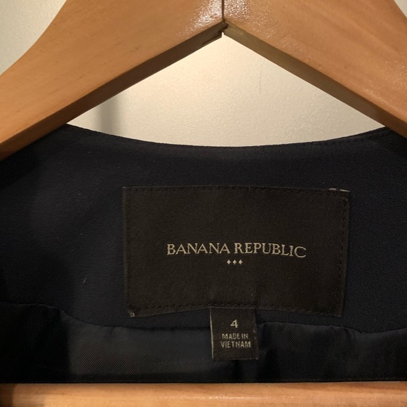 Banana Republic | Navy Crepe Style Blazer - Picture 2 of 5